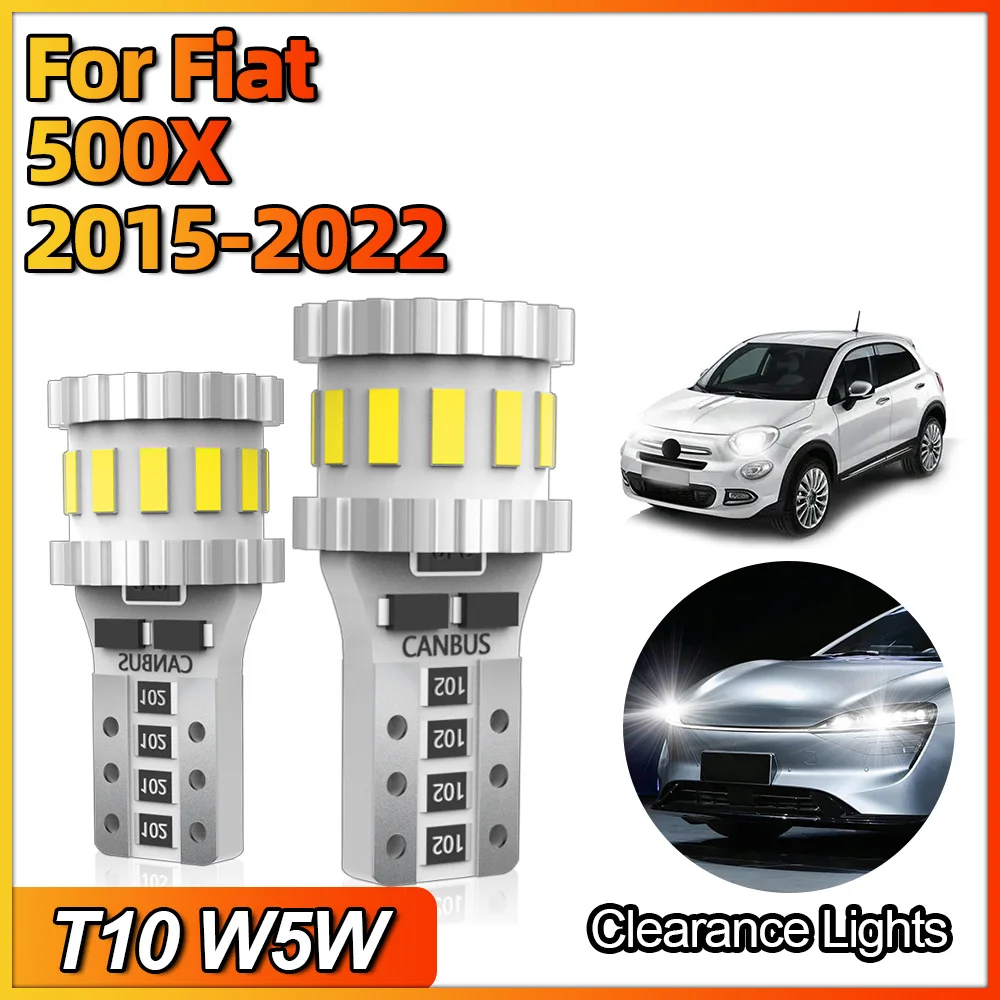 

W5W T10 LED Lamp CANBUS Car 192 194 168 Map Reading Side Signal Bulb Clearance Light For Fiat 500X 2015 2016 2017 2018 2019-2022