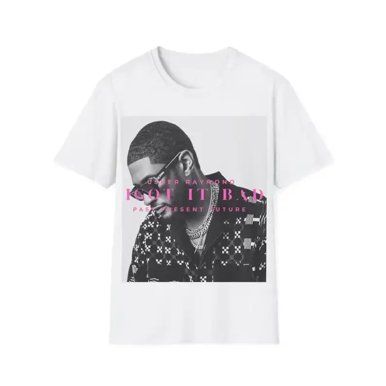 Usher 'I Got It Bad' T-Shirt Iconic Usher Lyric Tee Vintage Black & White Usher Merch