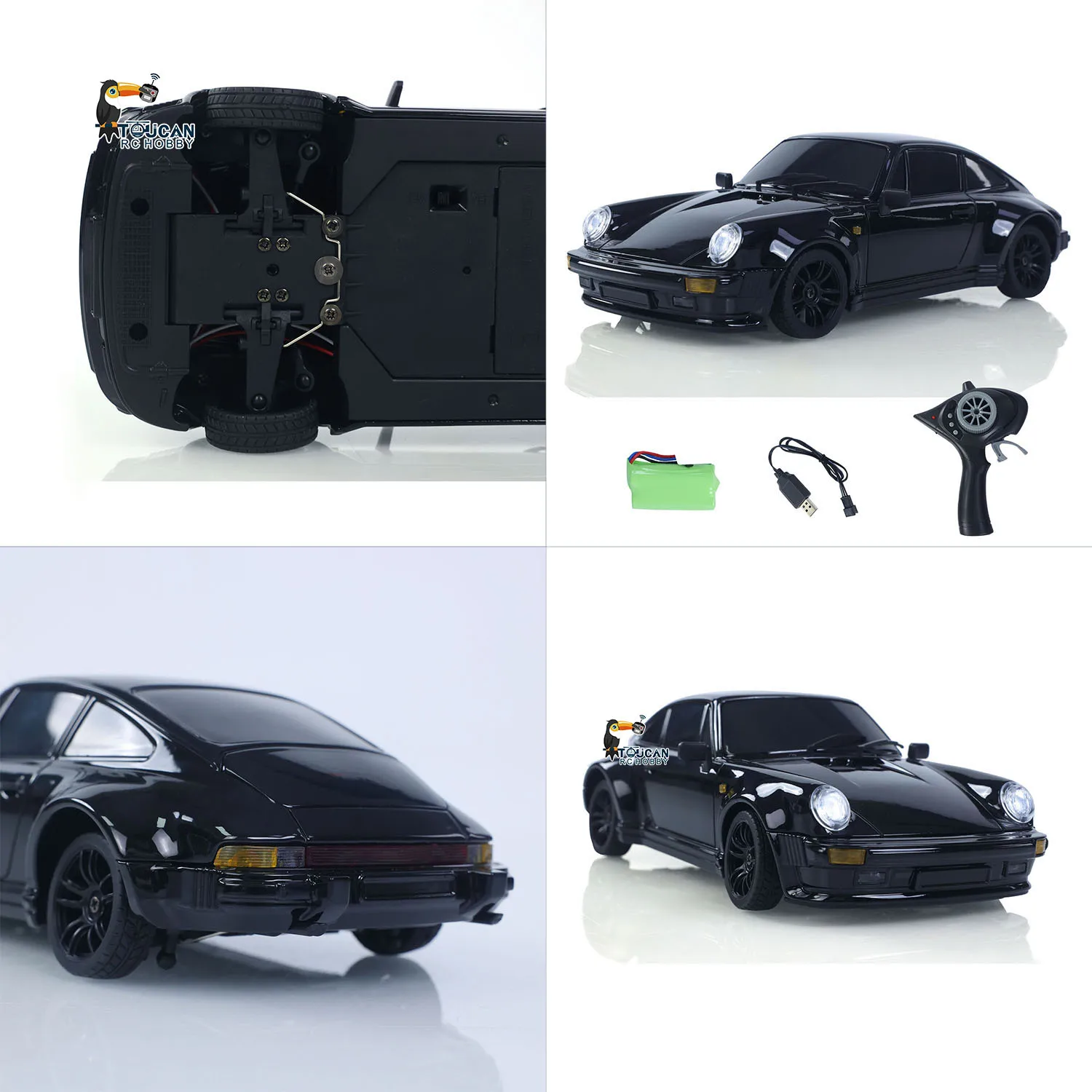 

1/18 RC Drift Car LDRC A98 Remote Control Racing Vehicles Simulation 911 LED Light Metal Shell RTR Battery 9G Servo USB Charge