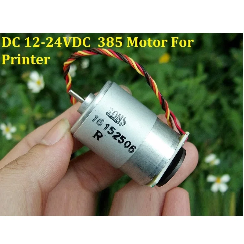 2PCS/lot DC12-24V 5300-10800RPM 385 Motor With Wire With Speed RPM Feedback, Suitable for DIY/Toy Cars, Robots, Model