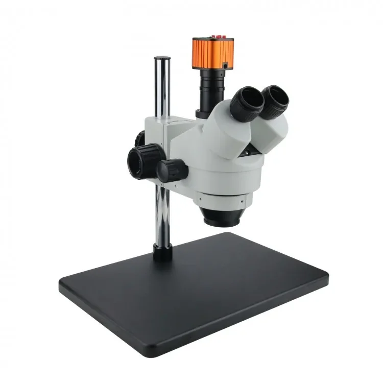 

2026 7X-45X Zoom PCB Repair Microscope Camera Trinocular 16MP Stereo Microscope with Universal Bracket