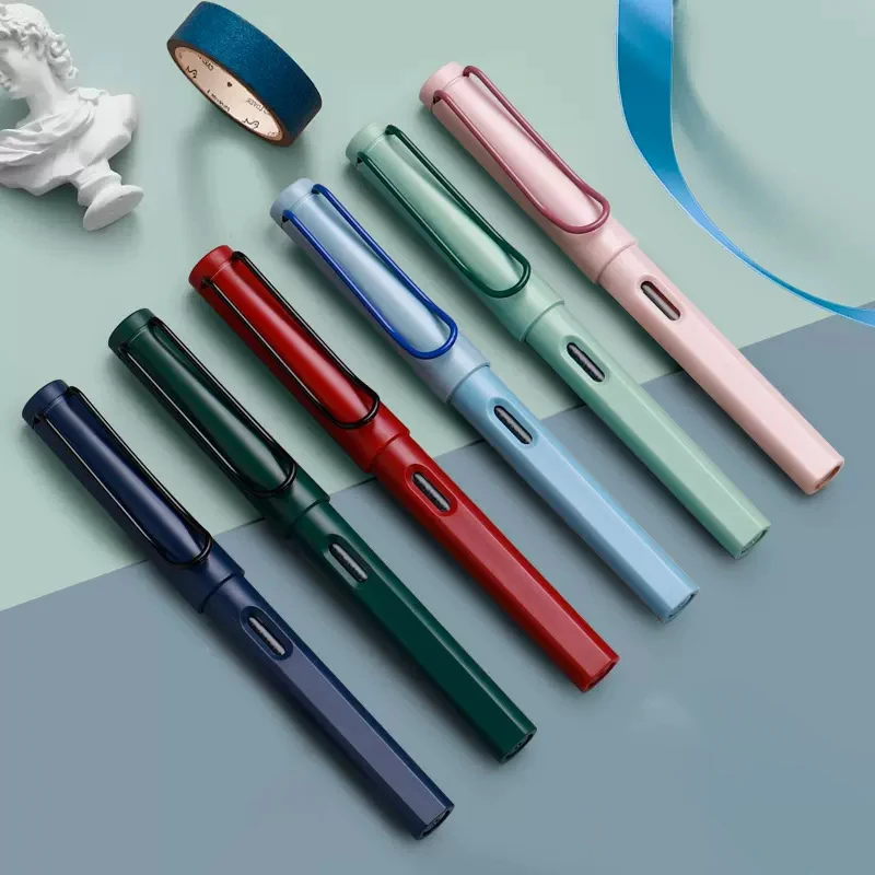 

Luxury Plastic Fountain Pens Students Upright Posture Calligraphy Pens Birthday Gift Offices Accessories Students Stationery