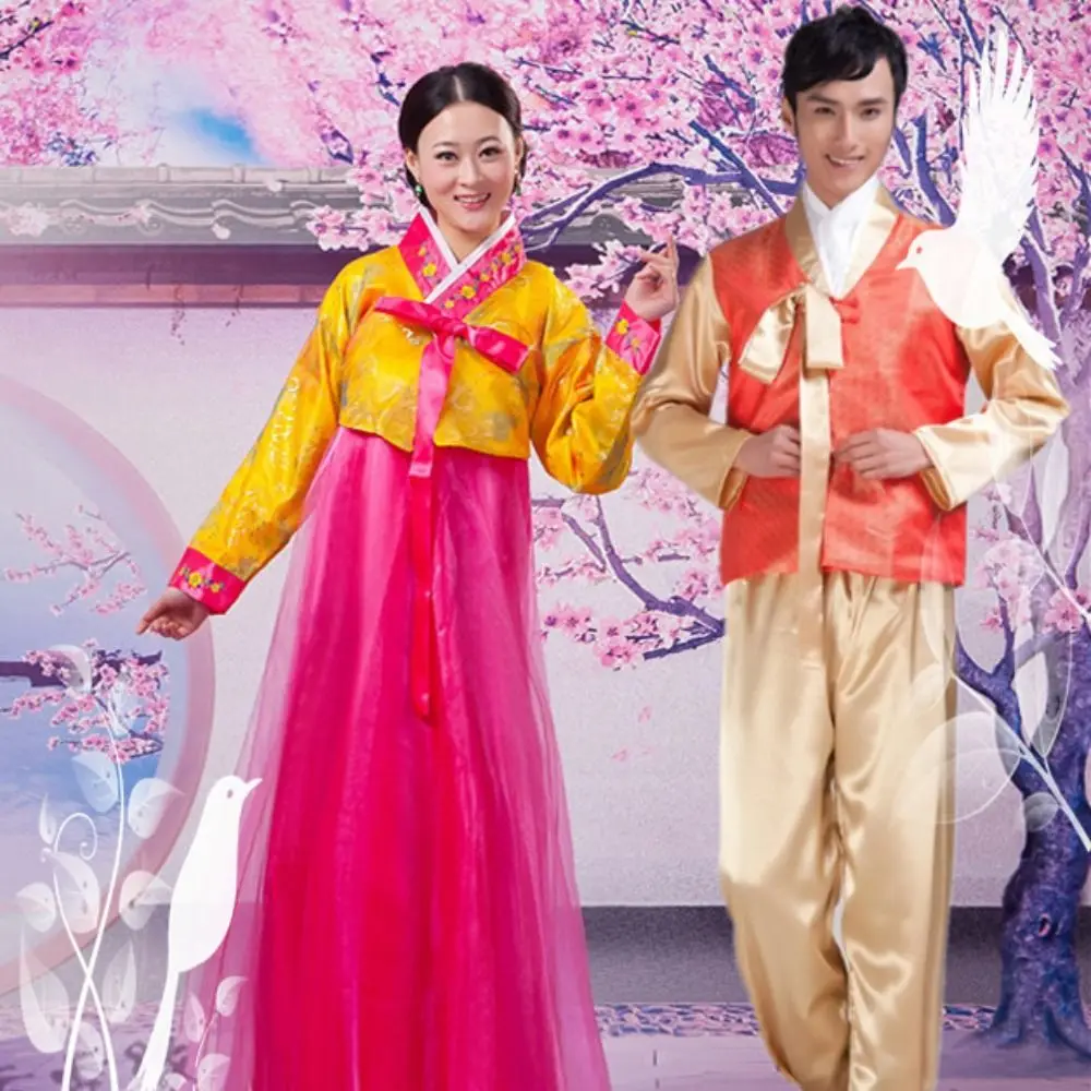 

Dae Jang Geum Traditional Korean Clothing Embroidery Korean Korean Hanbok Dress Ethnic Style Multicolor Stage Dance Costume