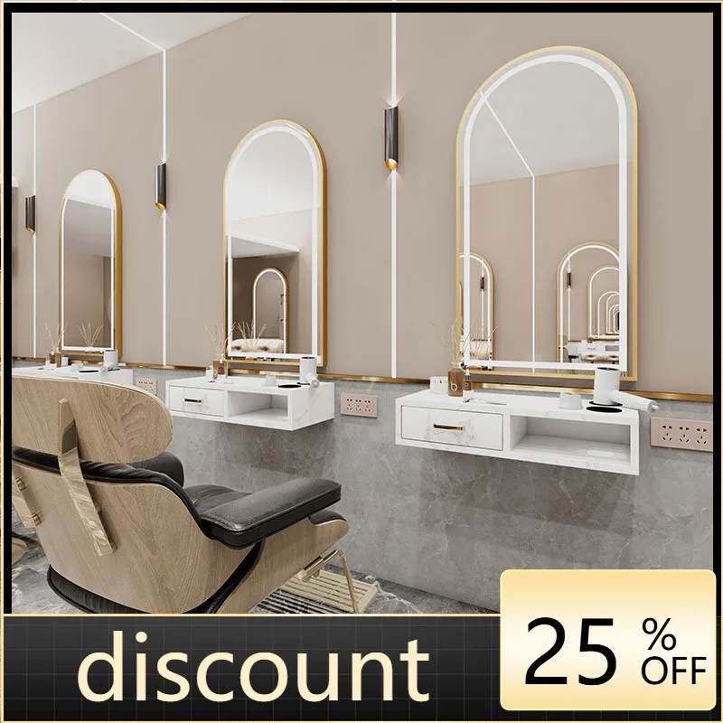 

LMM high-end perm and dyeing mirror table Internet celebrity hair salon barber mirror hair salon