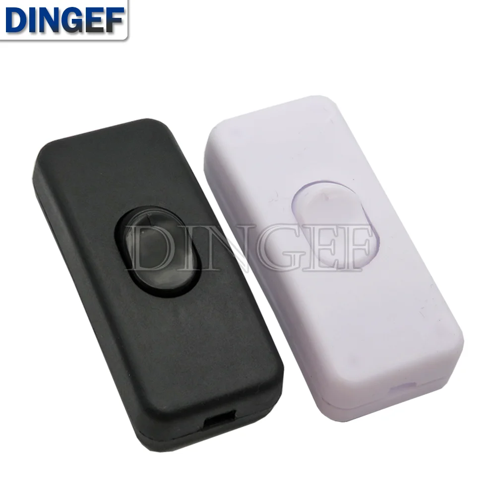 

2 шт. выключатель света AC 0-250 В 6A Lnline тумблер включения/выключения кулисные переключатели управления для светодиодного освещения настольная настольная лампа