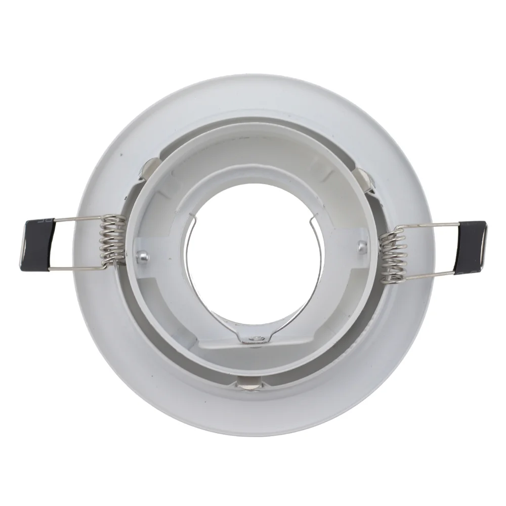 Surface Mounting Frame MR16 GU10 Base Socket Lighting Fixture Modern Aluminum White Recessed Spotlight