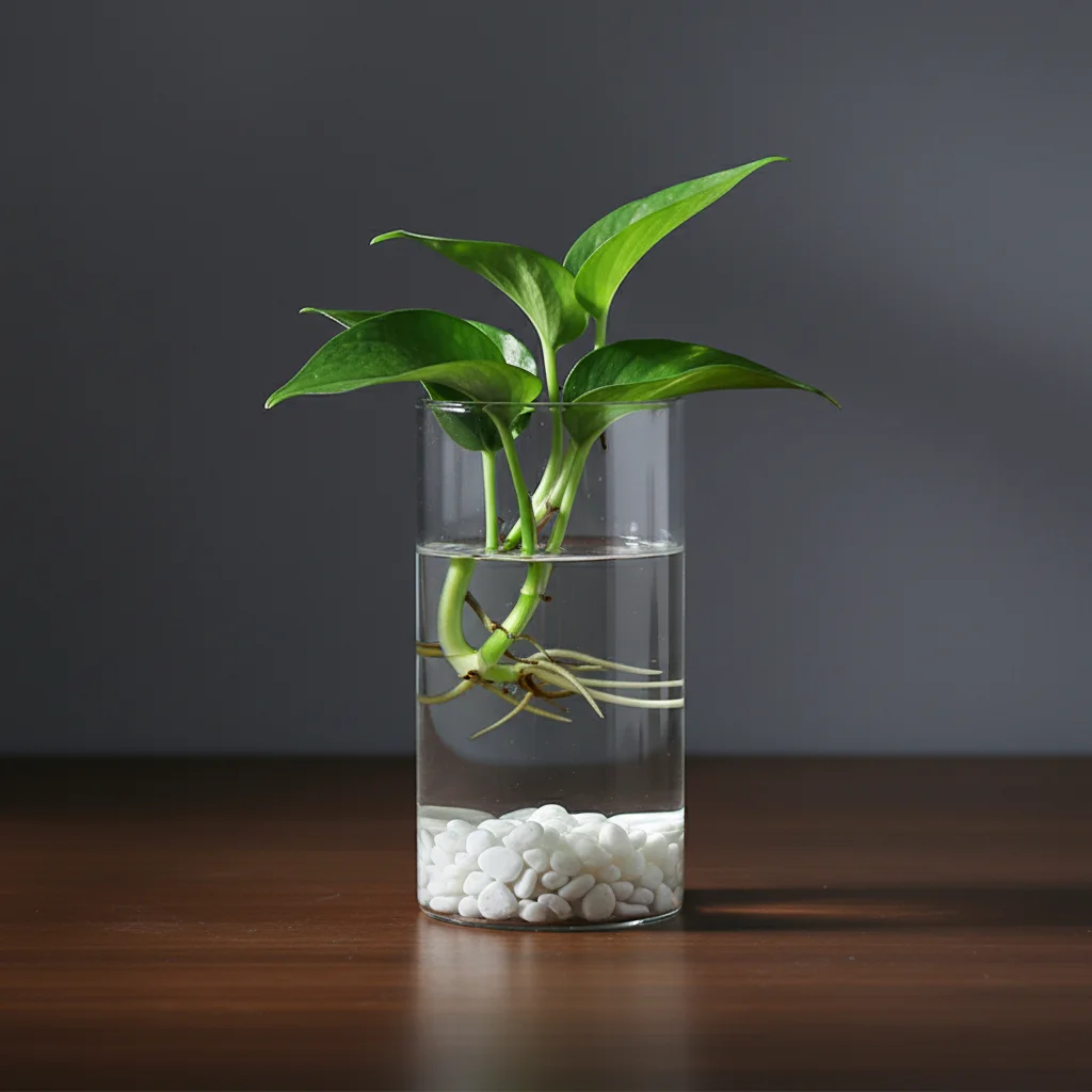 Borosilicate Glass Vase For Hydroponic Plants Straight Cylinder Design Indoor Desktop Decoration