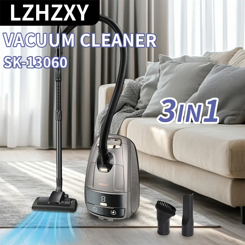 Handheld Vacuum Cleaner, 3-in-1 Household Vacuum Cleaner, LED, High Suction, 30KPA 5-Meter Corded Vacuum Cleaner