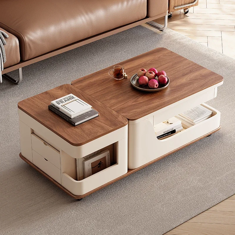 

Small Elevator Coffee Table Extendable Square Storage White Modern Coffee Table Design Petite Mesa De Centro Sala Home Furniture