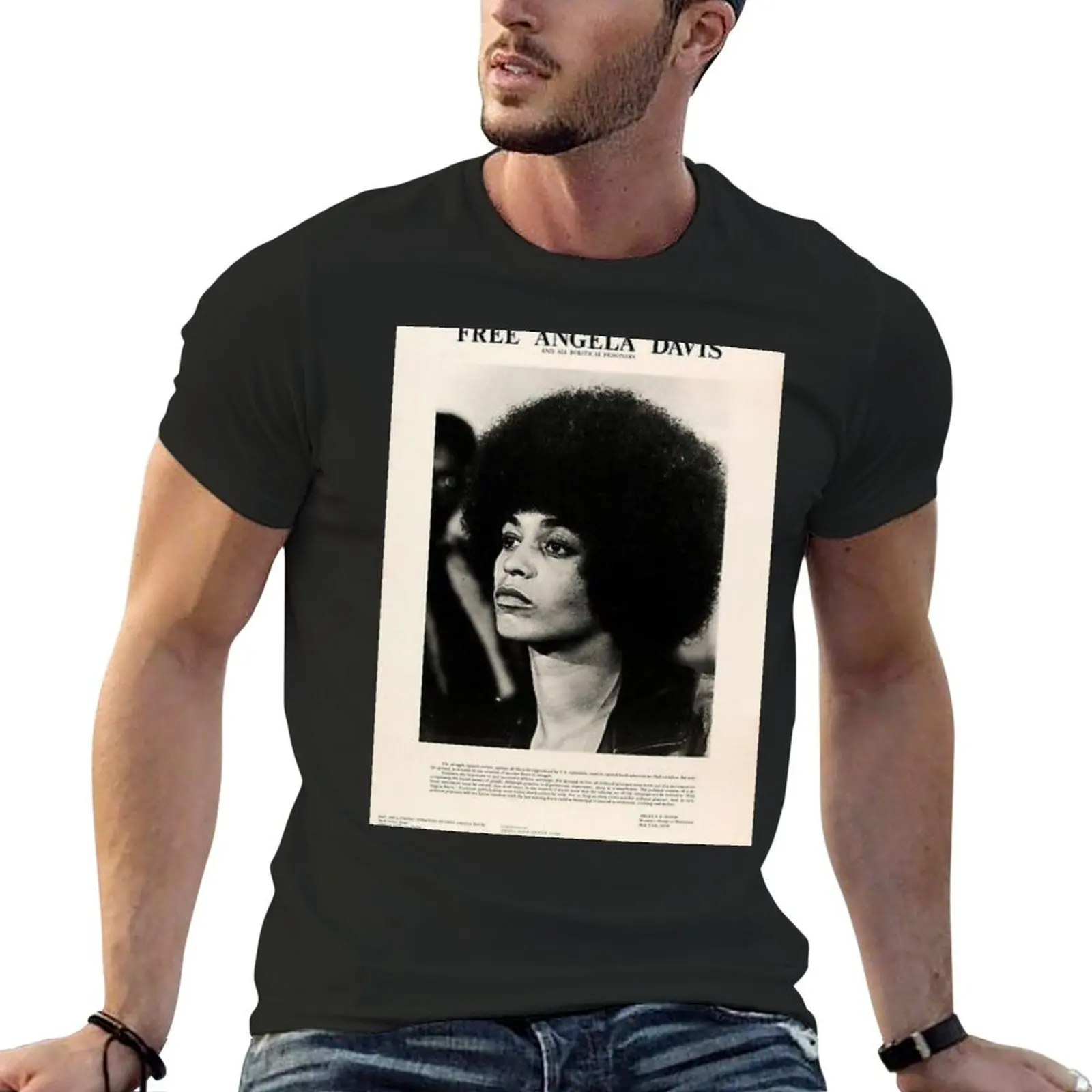 Free Angela Davis T-Shirt Blouse vintage t shirts mens big and tall t shirts