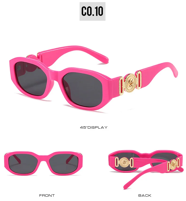 Marke Kleine Sonnenbrille Frauen Designer Blume Sonnenbrille Polygonale Fashoinable Damen Shades Beliebte Geeignet – Detail 14