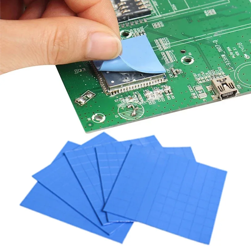 

New High Quality 100*100 Heat Sink Thermal Conductivity 6.0W GPU CPU Heatsink Cooling Conductive Silicone Pad PC Fan Thermal Pad