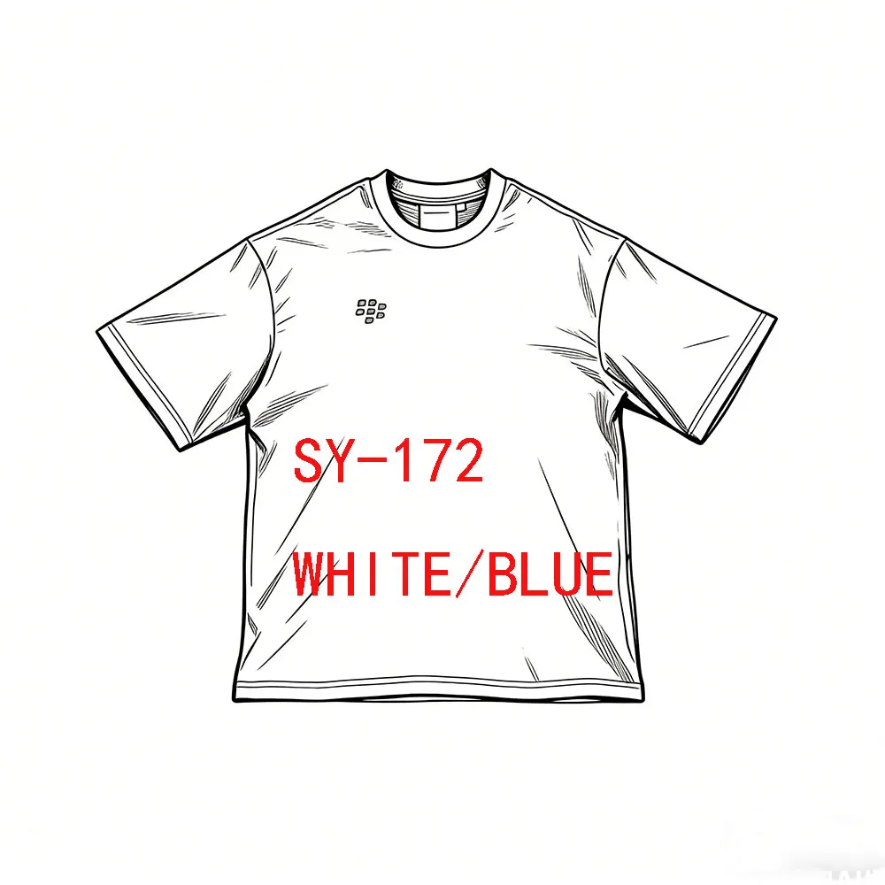 SY-172  Men's Spring Summer High-Quality Comfortable Street-Style Hoodie with y English Letter Print White Short Length