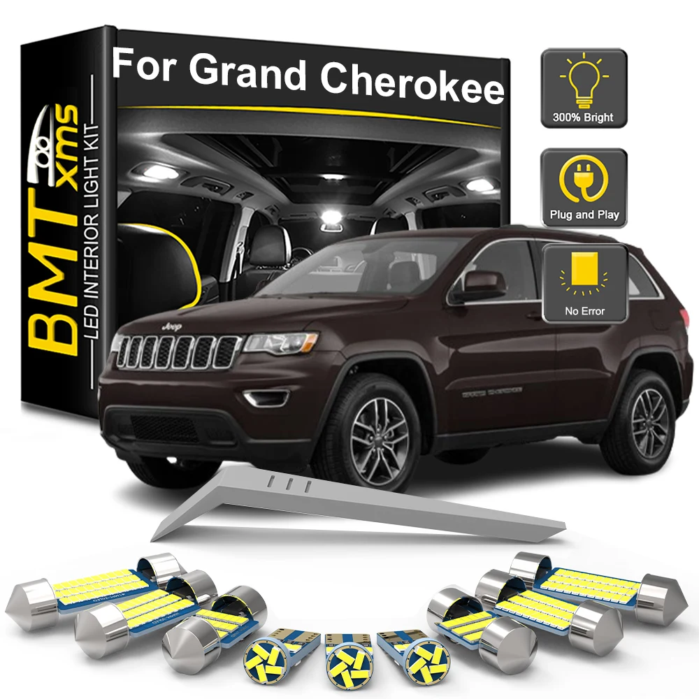 BMTxms For Jeep Grand Cherokee ZJ WJ WK WK2 1993 2002 2008 2012 2013 2015 2016 2017 2018 2019 2020 Canbus LED Interior Light Kit