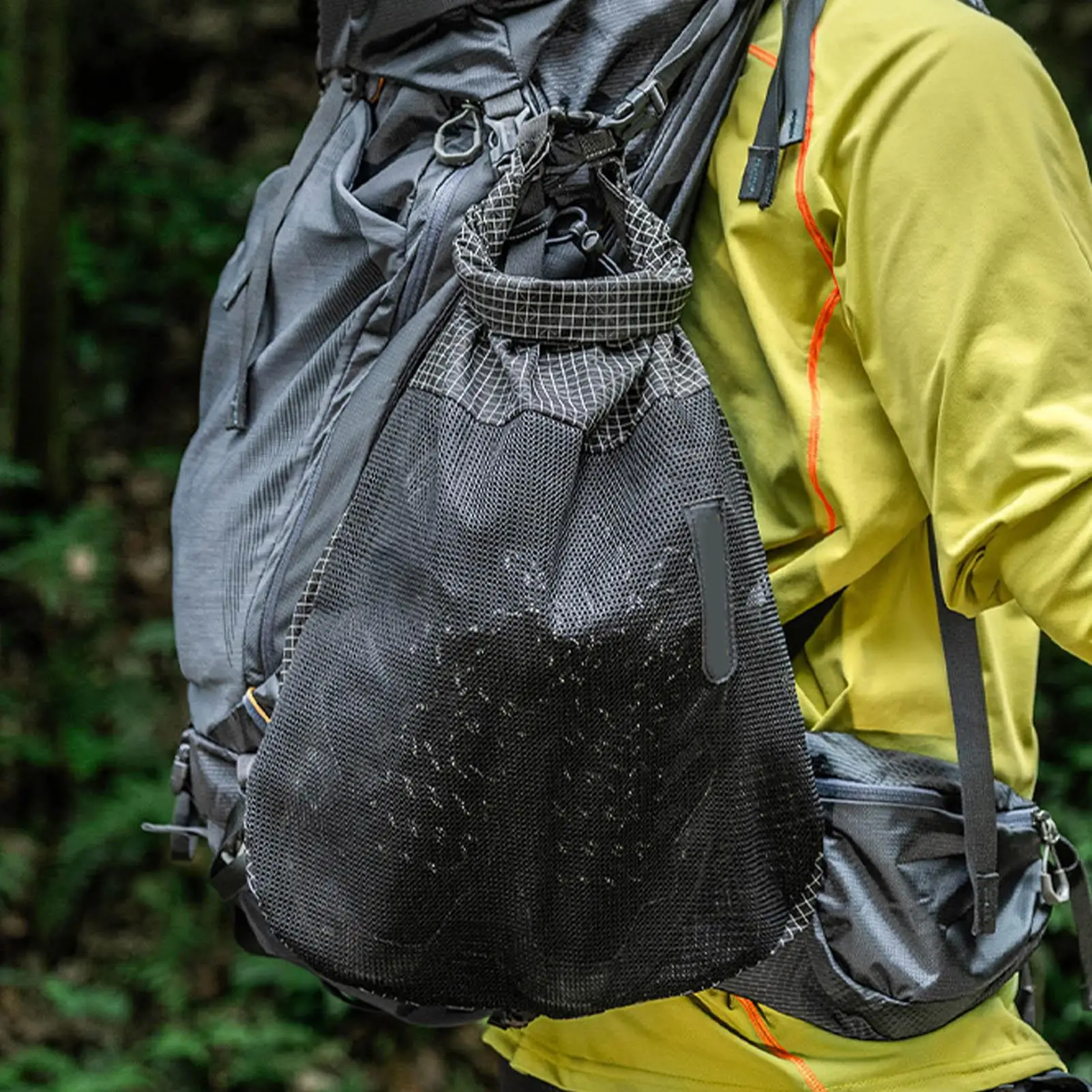 Waterproof Shoe Bags For Travel Mesh Waterproof Breathable Quick-Dry Portable Foldable Laundry Bag For Outdoor Hiking Camping
