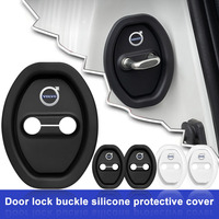 Car Styling 3D Silicone Door Lock Cover Protective Decoration For Volvo XC90 XC60 XC40 V40 V50 V60 S40 S50 S60 S70 S80 S90
