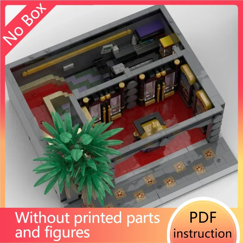 

Популярная модель Moive Street View Moc, строительные кирпичи, кукла, театр, технология, модульные блоки, подарочные игрушки, наборы «сделай сам», сборка, Рождество