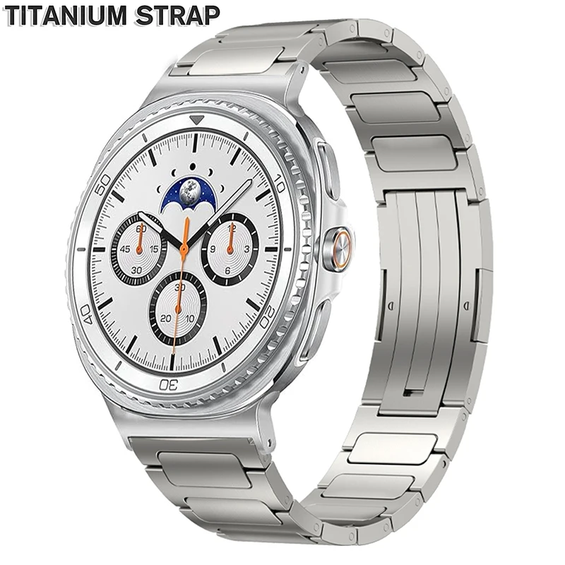 

Titanium Band for Samsung Galaxy Watch 8 40/44mm 8Classic 46mm Metal Bracelet for Galaxy Watch Ultra 2025 47mm Replacement Strap