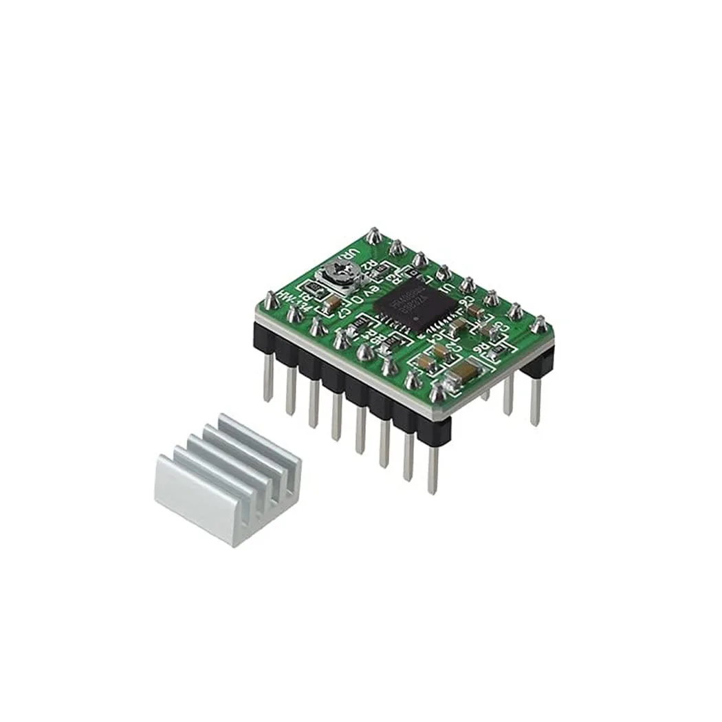1 قطعة A4988 Stepstick محرك متدرج نموذج مشغل مع بالوعة الحرارة للطابعة ثلاثية الأبعاد Reprap مناسبة ل Mendel Huxley Arduino