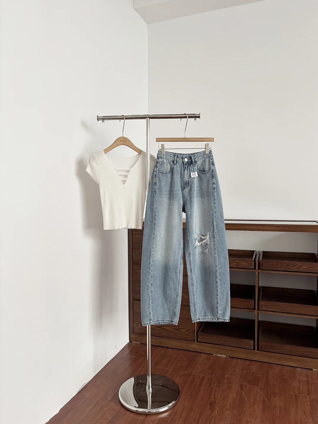 

Summer High Waist Wide Leg Denim Jeans Women's Slimming Versatile Light Blue Long Pants Korean Fashion Balloon Pants