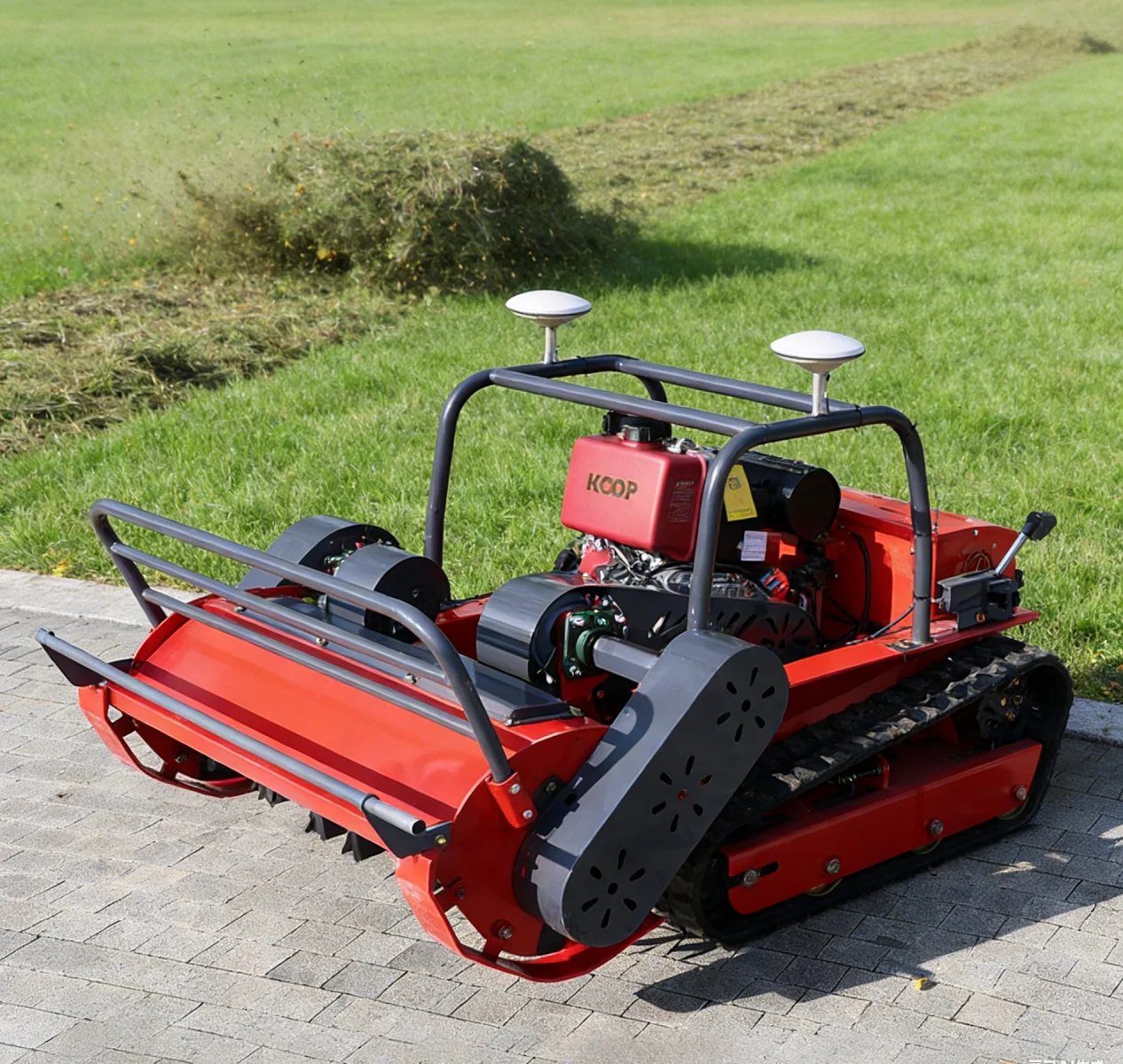 Customized remote control lawn mower Flail Mower Remote Control Self propelled Hillside Weeding Equipment Remote Control Mower