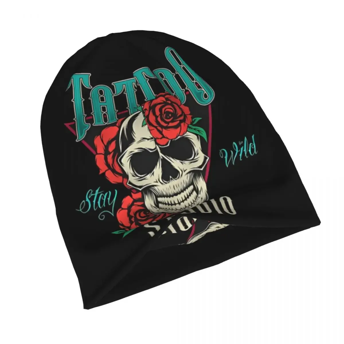 Studio Bonnet Homme Fashion Thin Hat Super Cool Skull Tattoo Skullies Beanies Caps For Men Women Creative Cotton Hats