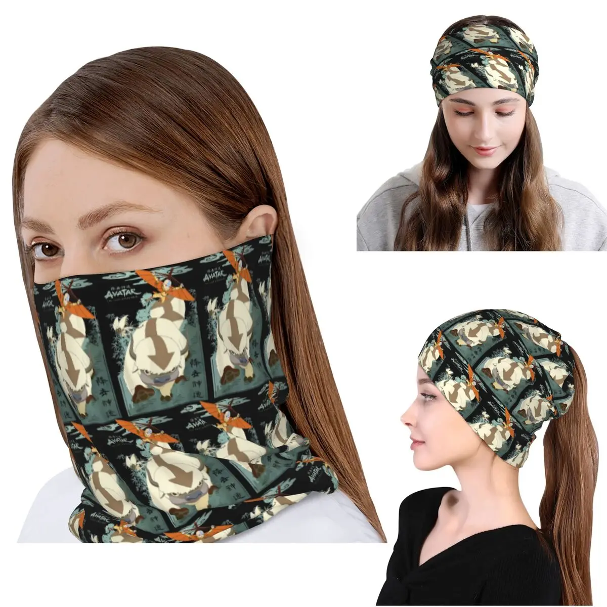 

Avatar In Flight Bandana Neck Gaiter Wrap Mask Scarf Warm Face Mask Beanies Hat for Men Women Adult Breathable
