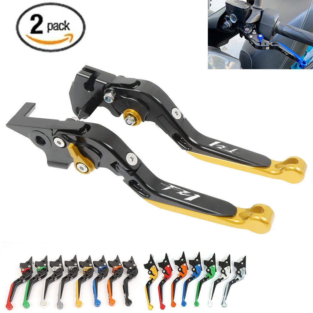 Motorcycle Accessories CNC Adjustable Extendable Folding Brake Clutch Levers Handle Bar For YAMAHA FZ1 Fazer FZ 1 2001-2015