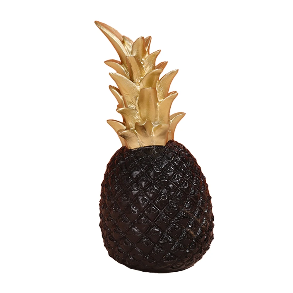 Pineapple resin ornament designed for entrance bookcase wine cabinet and dining table decoration with elegant style