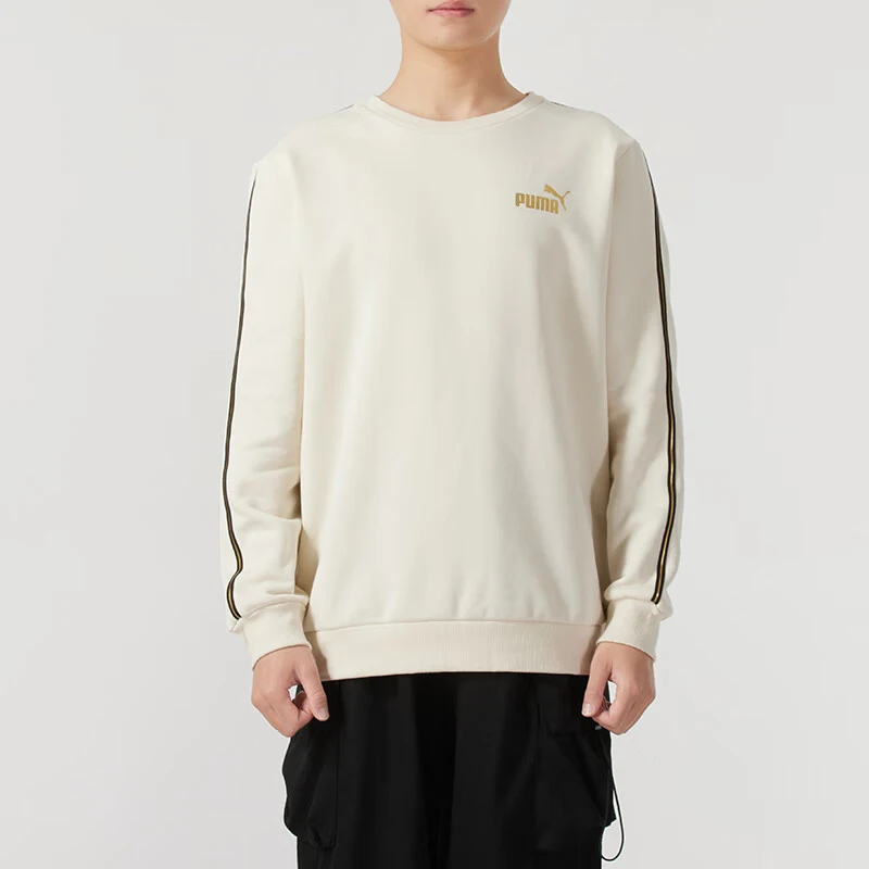 

Puma натуральная осенне-зимняя новая мужская толстовка свободного покроя в минималистскую полоску с капюшоном 685333-87