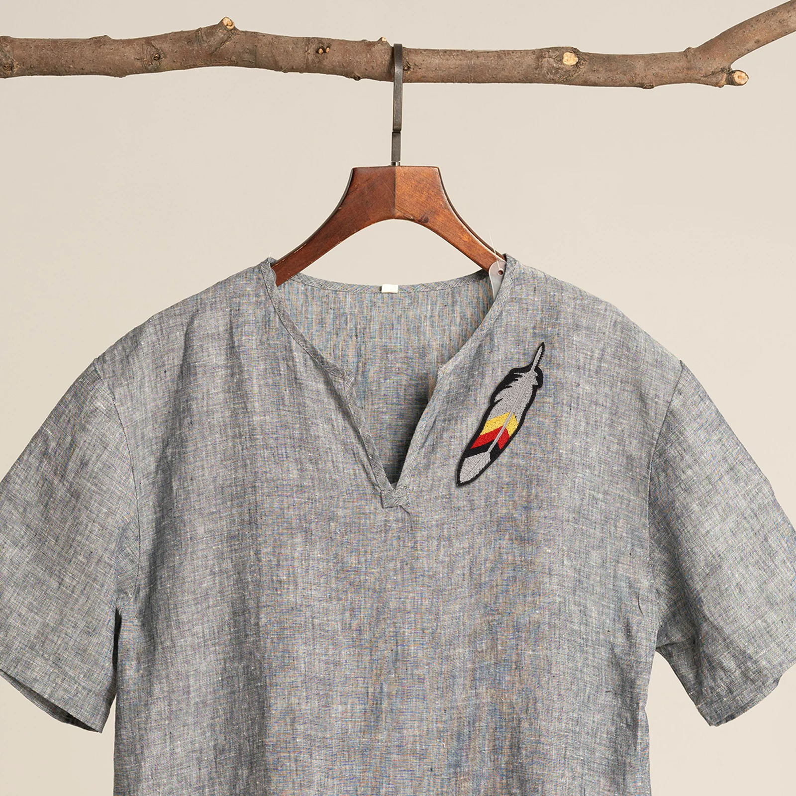 

Arm Embroidered Patch Decorative Hat Patch Decorative Hat Wear-resistant Coat Small Hooks Loops DIY Polyester Material