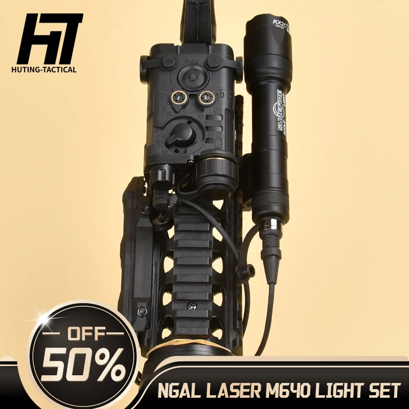 

WADSN Tactical NGAL Red Green Blue Indicator Surefir M340A M640C Hunting Scout Light With AXON Dual Control Switch Fit 20MM Rail