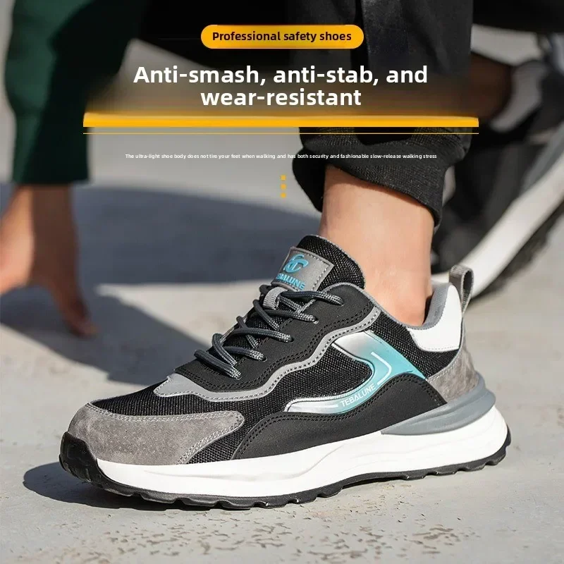 Safety Shoes with Steel Toe Caps Odor Prevention and Protection Shoes Insulated Shoes  Breathable Labor Protection Shoes