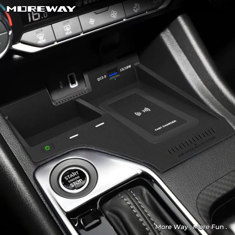 Suporte de Telefone para Carro com Carregador Sem Fio de Carregamento Rápido para Nissan Sylphy Sentra 2020 2021 2022 2023 Interior