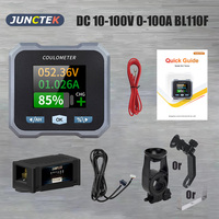 DC 10-100V 0-100A BL110F Battery Tester Coulomb Counter Meter Capacity Indicator Ammeter Voltmeter Bluetooth Battery Monitor