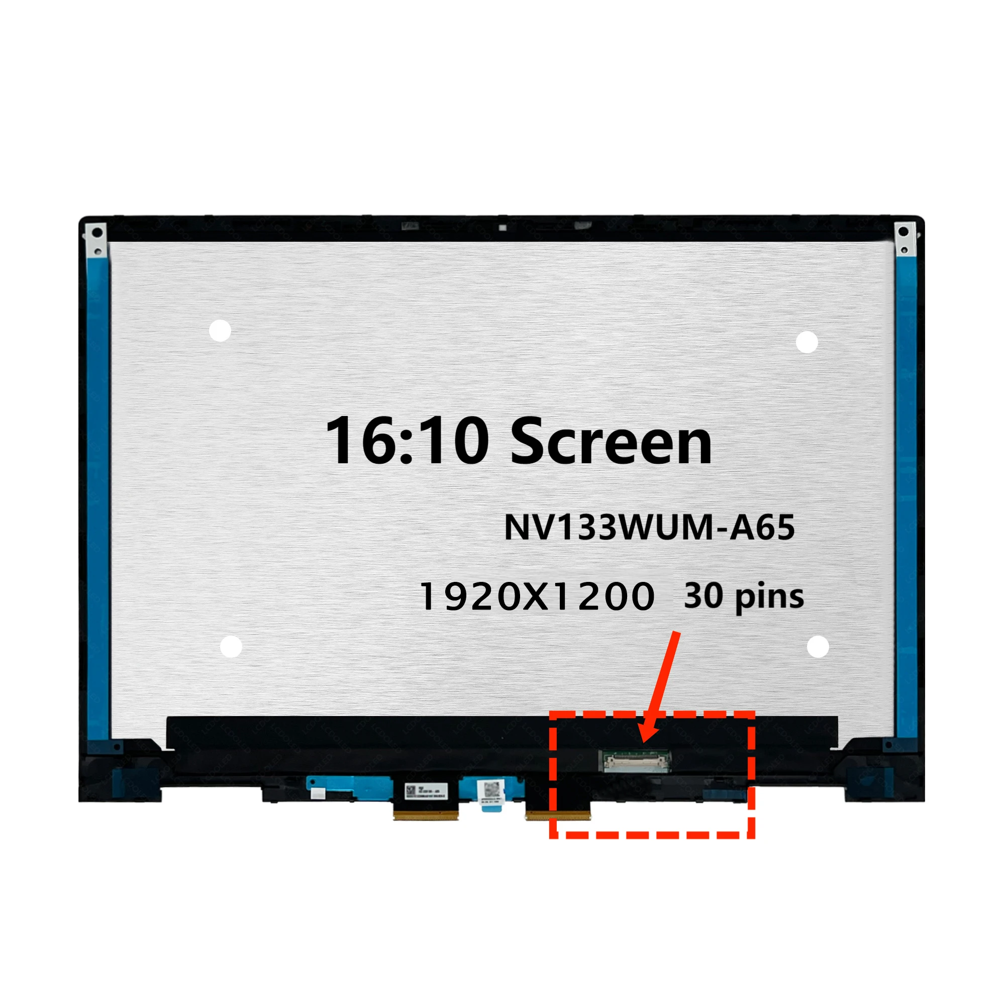 Imagem -06 - Tela Lcd Display Touch Glass Digitizer Assembly Fhd Fit para hp Envy X360 13-bf0072tu 13-bf0073tu 13-bf0074tu 13-bf0075tu 133 em