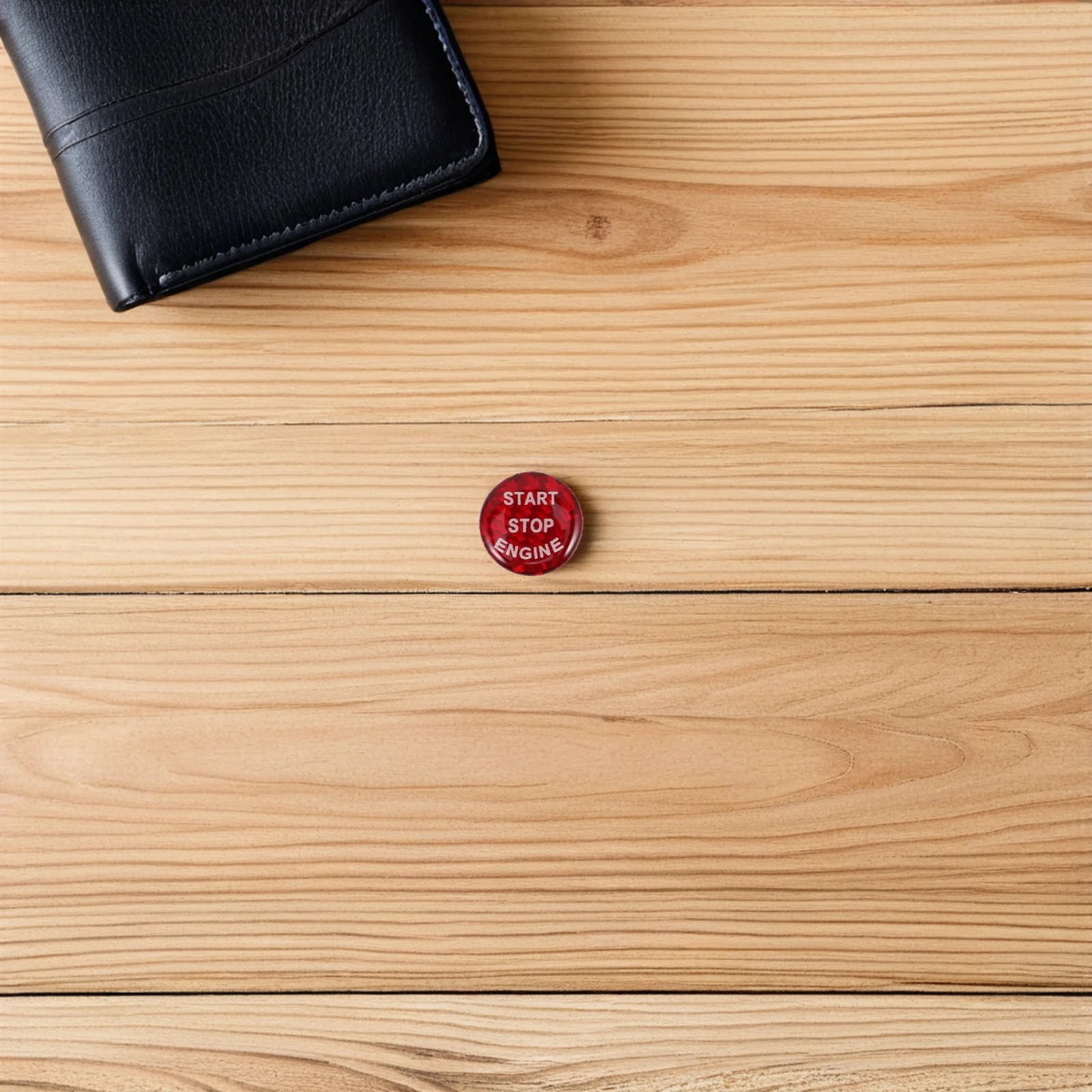 

Car Push Start Button Sticker 21mm Plastic Engine Start Stop Button Cover Easy Install Car Interior Protective Accessory