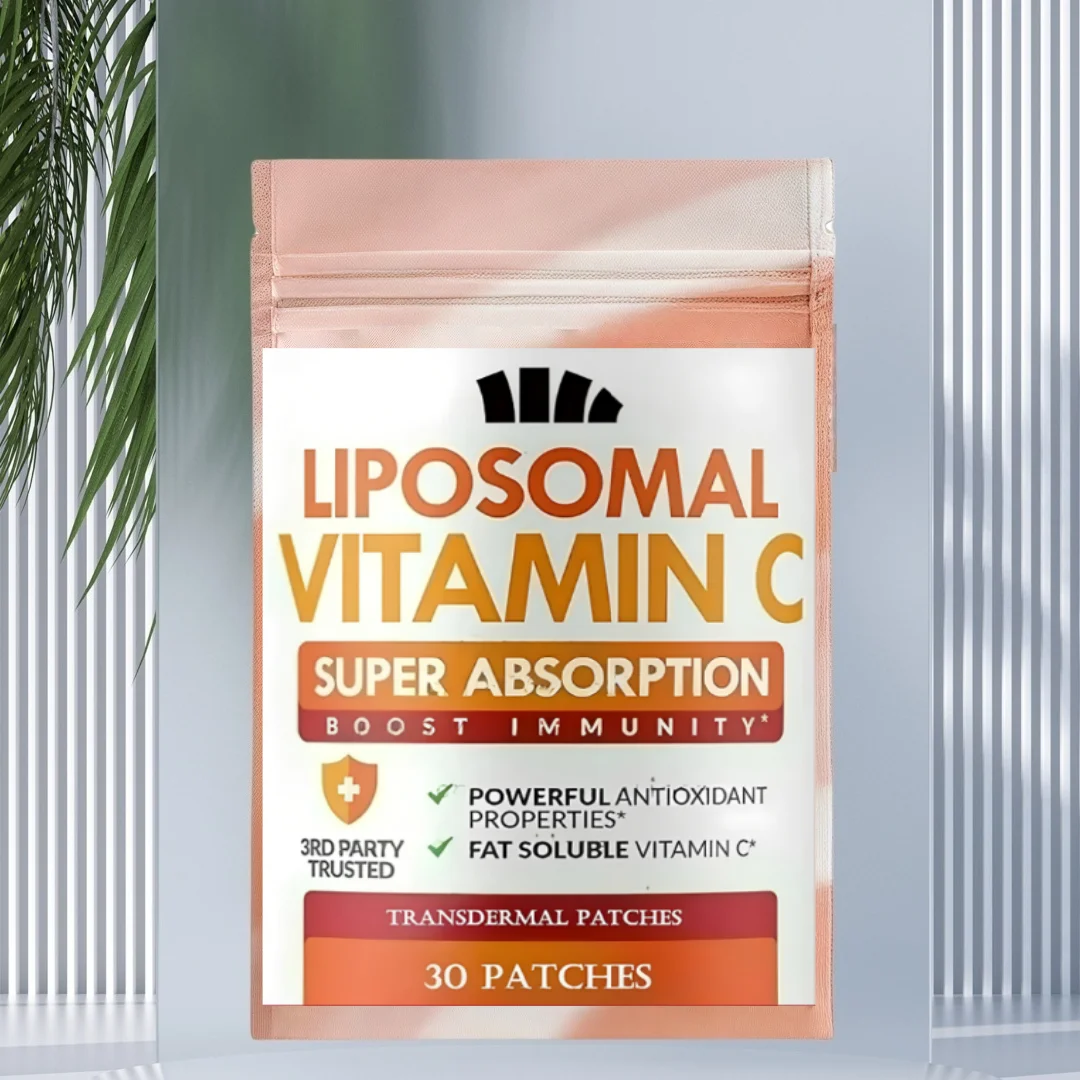 Liposomal Vitamin C Patches - High Absorption, Immune System & Collagen Booster,mmunity Support Ascorbic Acid - 30 Patches.