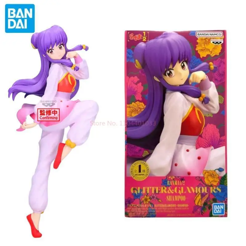 

In Stock Original Banpresto Glitter&Glamours Ranma 1/2 Shampoo Figure Anime Model Ornamnet Toys Boy Birthday Chiristmas Gifts