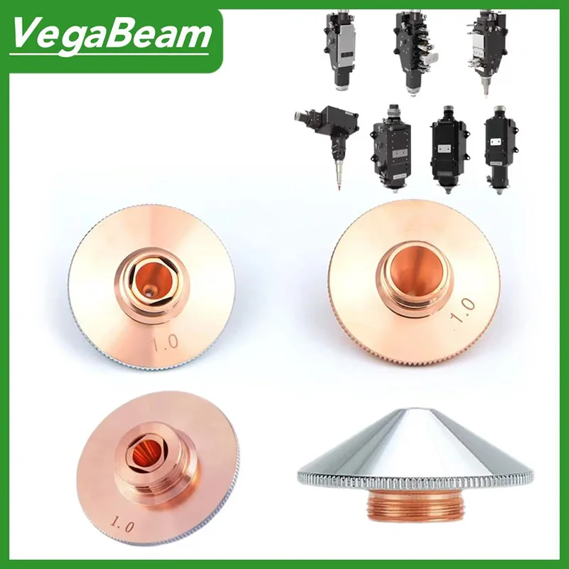 VegaBeam Laservezelmondstuk D28 Enkele dubbellaags mondstuk Kaliber 0,8-5,0 mm voor Raytools WSX Bodor Precitec Lasersnijkop