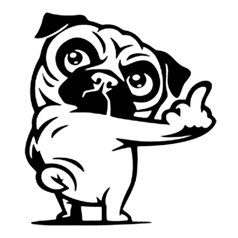 

Car Sticker Insubstantial Pug Funny Vinyl Decal for Auto Styling Car Accessories Sticker