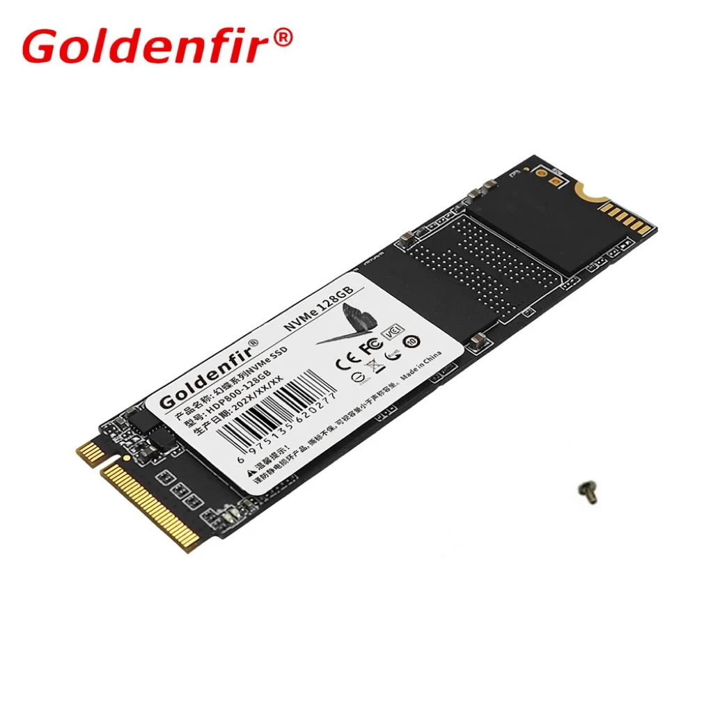 قرص Goldenfir M2 SSD NVMe PCIe 128GB 256GB 512GB 1TB محرك الأقراص