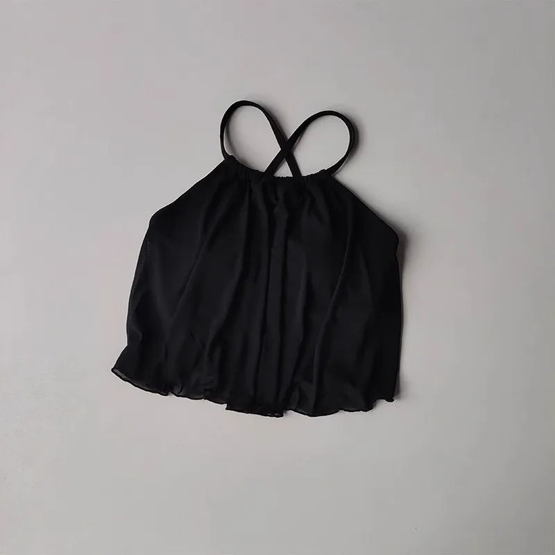 Sexy Mesh-Sportweste für Damen mit Kreuzträgern, Yoga-Tanktop, Fitness-Camisole-BH für Fitnessstudio und Laufsport – Detail 3