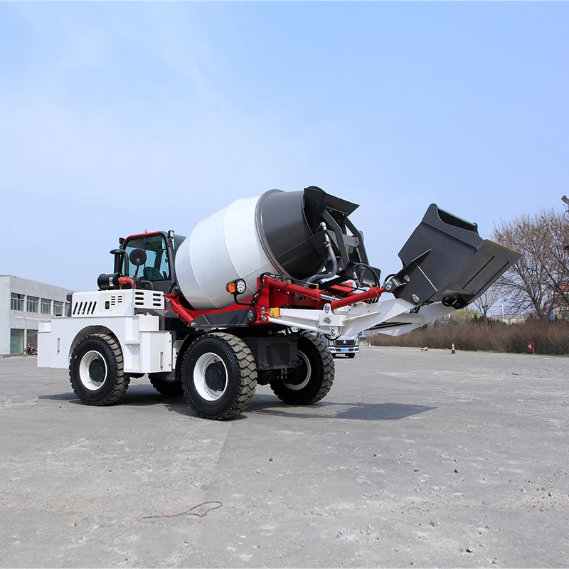2To 5 Cbm Self-Loading Concrete Mixer Prices Truck with Pump Machine Self Concrete Mixer Truck for Sale