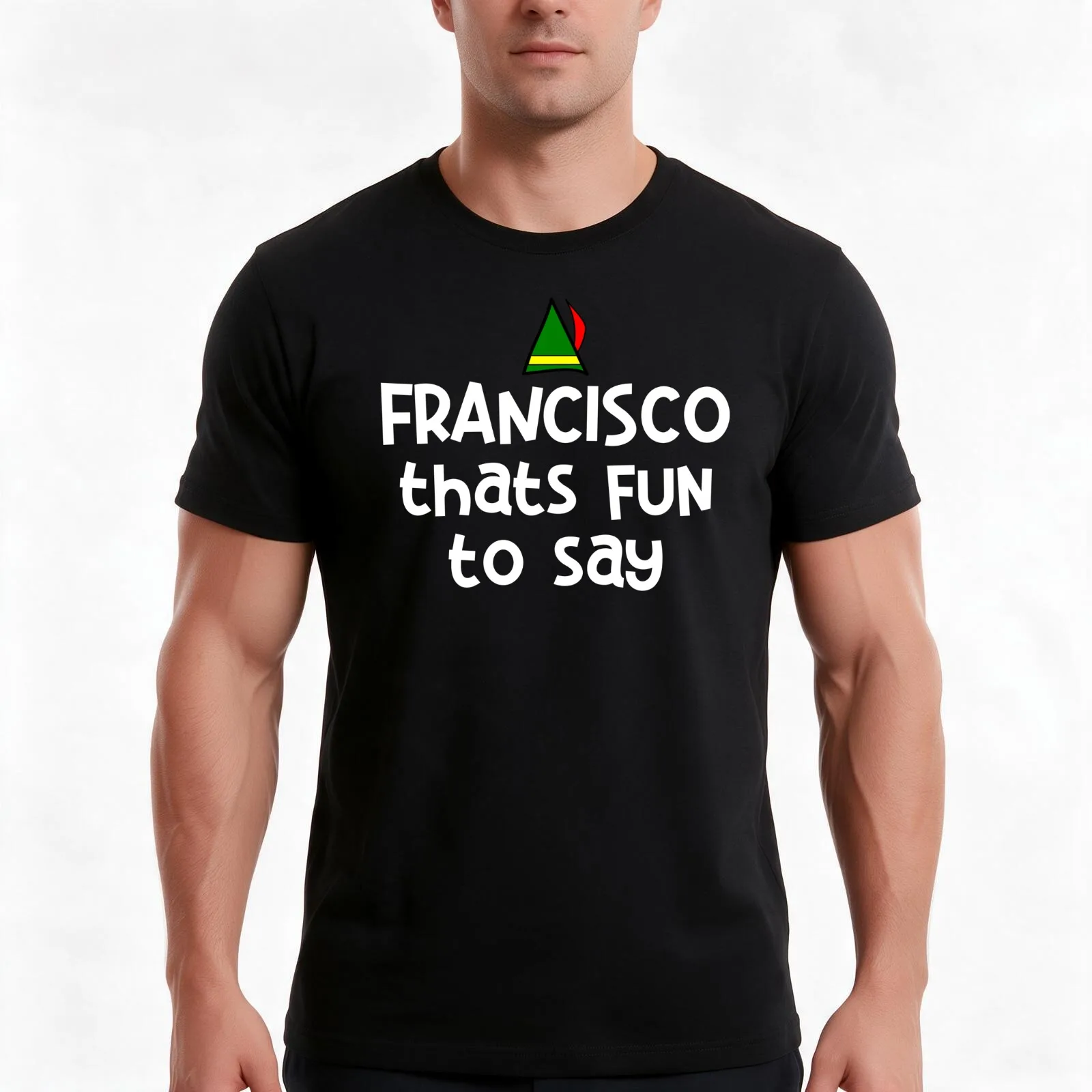 FRANCISCO Thats Fun To Say - Elf Quote T-Shirt Summer Casual Cotton Tee Oversized Streetwear Tops Vintage Graphic Print