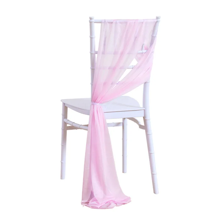 10Pcs Chiffon Chair Sashes Wedding Chair Covers Ribbon For Wedding Party Hotel  Decorations Bands Chair Sash Bow Decor Banquet