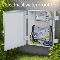 Caja impermeable al aire libre IP67, caja base plástica de ingeniería ABS, caja de alimentación de monitoreo al aire libre