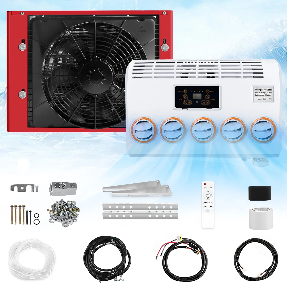 

Truck Air Conditioner 12v For Truck RV Camper Tractor Excavator 24 Volt Split Truck Parking Air Conditioner