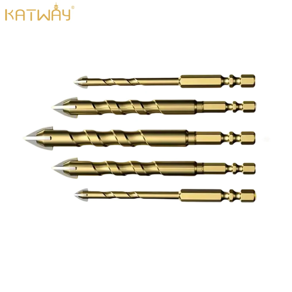 

KATWAY Masonry Concrete Drill Glass Ceramic Tile Brick Plastic Wood Hard Alloy Wall Hole Opener Hex Shank 3mm To 12mm HH-AA356