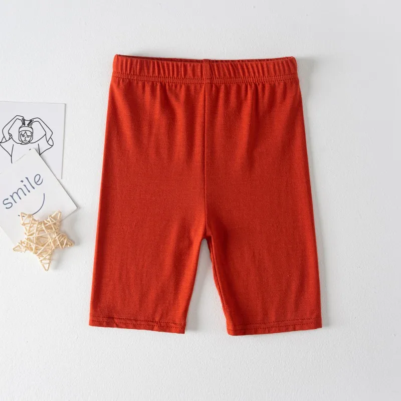 Solid Color Kids Girl Shorts Cotton Safety Pant Underwear Girls Briefs Short Beach Pants Kids Girls Short Leggings for 3-10years